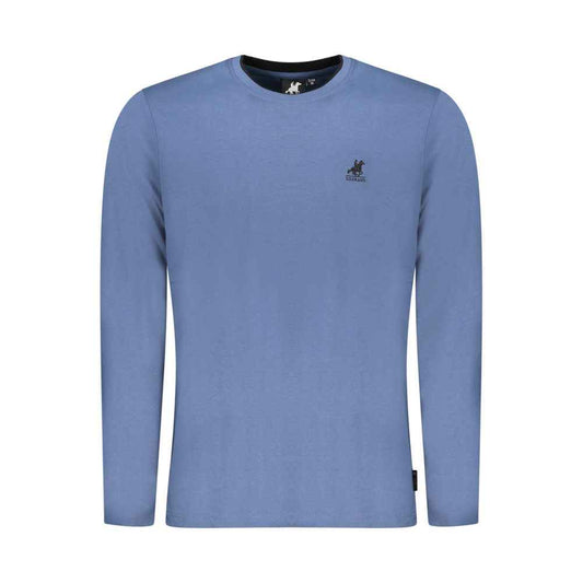 Blu Cotton Men T-Shirt