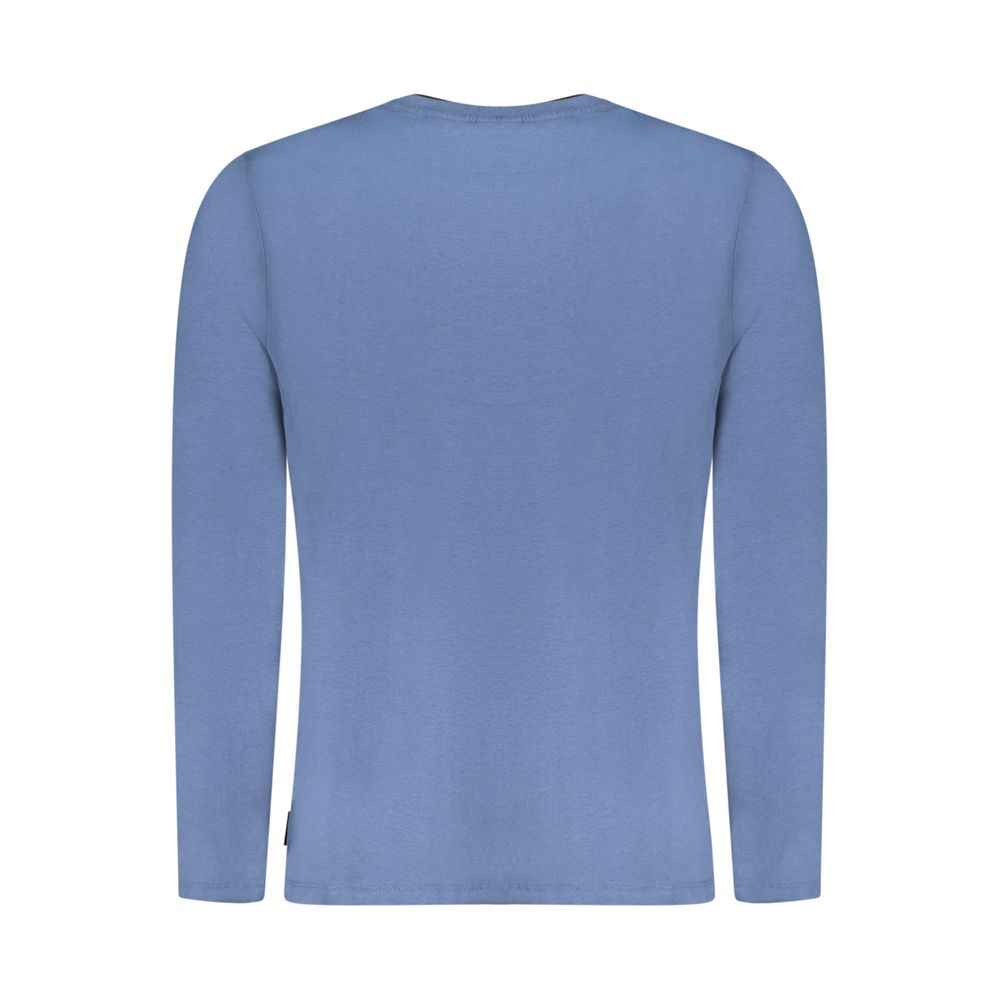 Blu Cotton Men T-Shirt