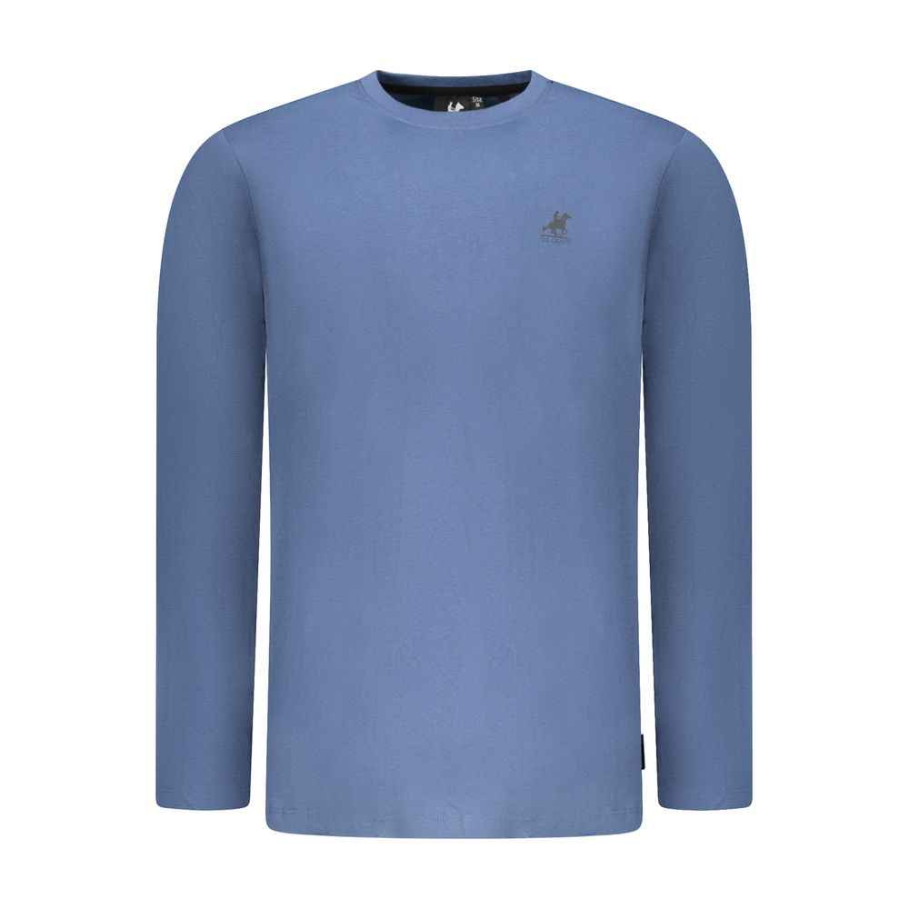 Blue Cotton Men's T-Shirt