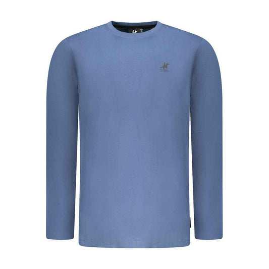 Blue Cotton Men's T-Shirt