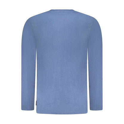 Blue Cotton Men's T-Shirt