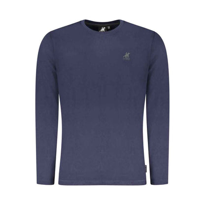 Blue Cotton Men T-Shirt