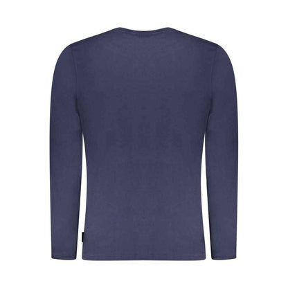 Blue Cotton Men T-Shirt