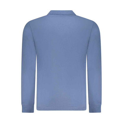 Blue Cotton Men's Polo Shirt
