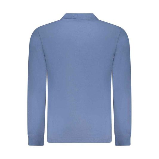 Blue Cotton Men's Polo Shirt