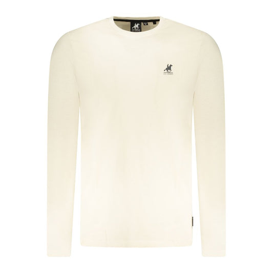 Beige Cotton Men T-Shirt