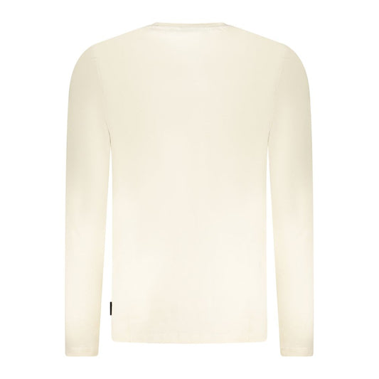 Beige Cotton Men T-Shirt
