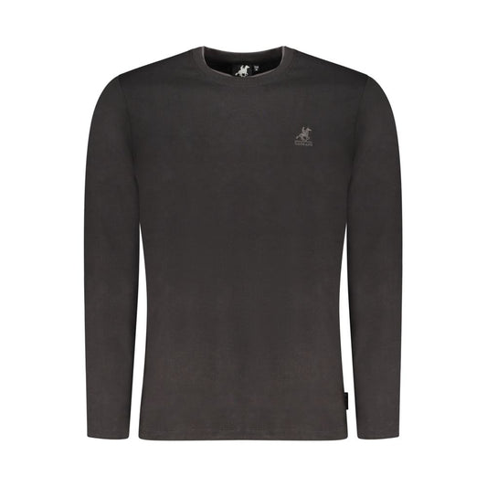 Black Cotton Men T-Shirt
