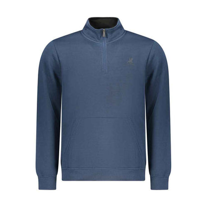 Blue Polyester Men's Sweatshirt