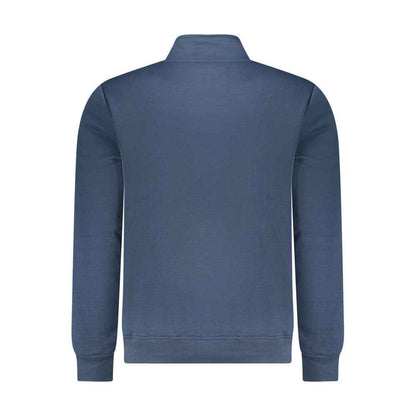 Blue Polyester Men's Sweatshirt