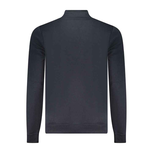 Blue Polyester Men Sweatshirt
