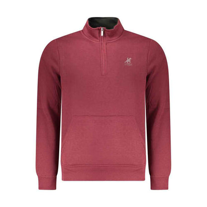 Red Polyester Mens Sweatshirt