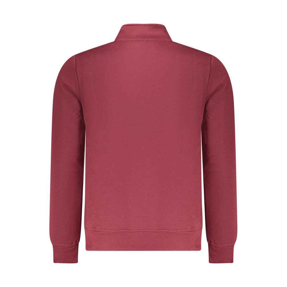 Red Polyester Mens Sweatshirt