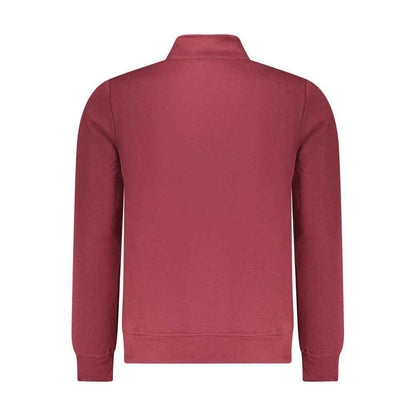 Red Polyester Mens Sweatshirt