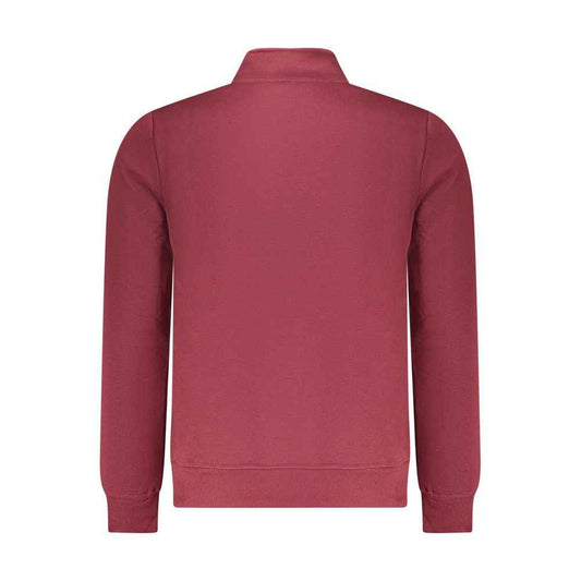 Red Polyester Mens Sweatshirt