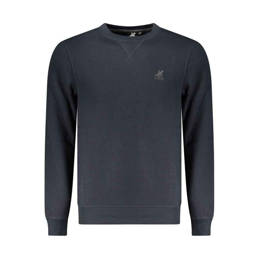 Blue Polyester Men Sweatshirt