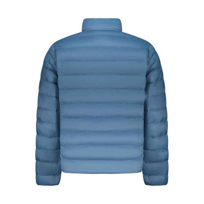 Blu Polyester Men's Jacket
