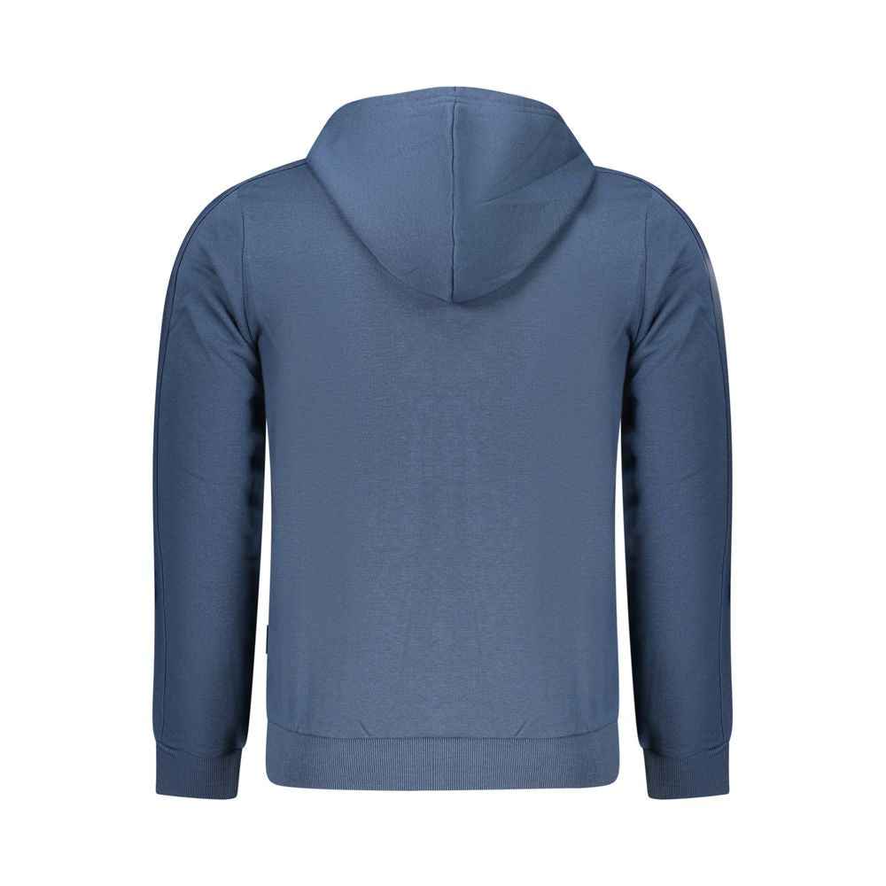 Blue Cotton Men's Hoodie