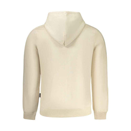 Beige Cotton Men Sweatshirt