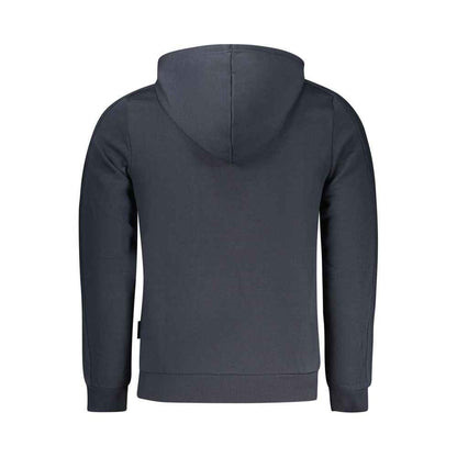 Blue Cotton Men's Hoodie