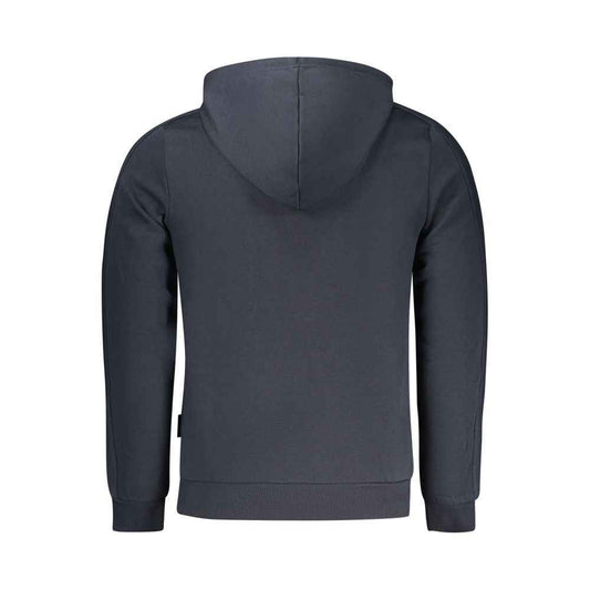 Blue Cotton Men's Hoodie