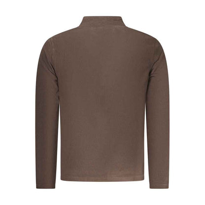 Marrone Polyester Men Sweatshirt
