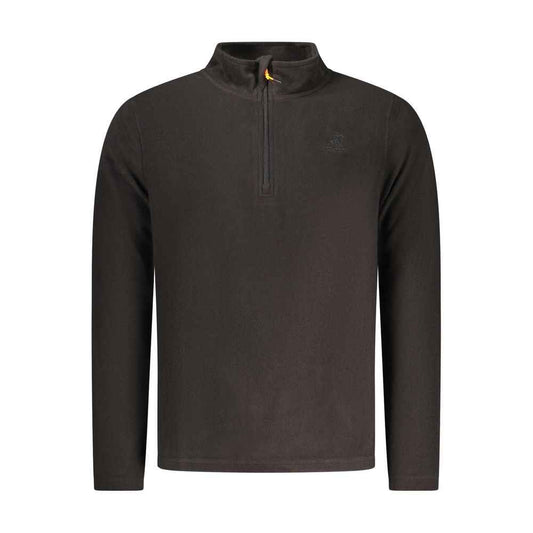 Black Polyester Men's Sweatshirt