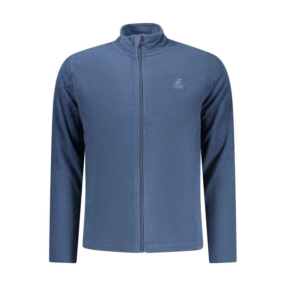 Blue Polyester Men Sweatshirt