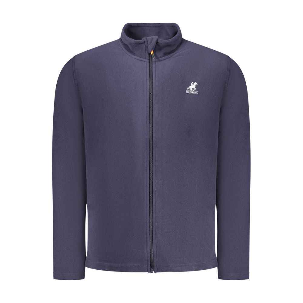 "Blu Polyester Men's Sweatshirt"