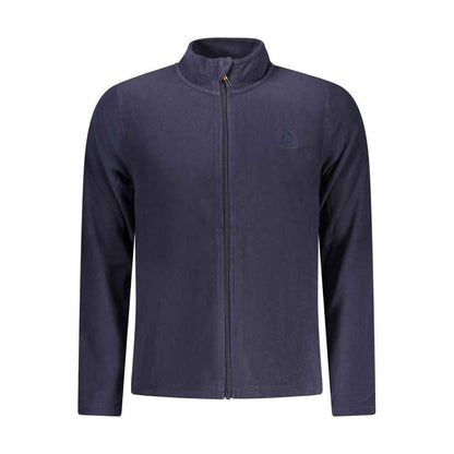 Blue Polyester Men Sweatshirt