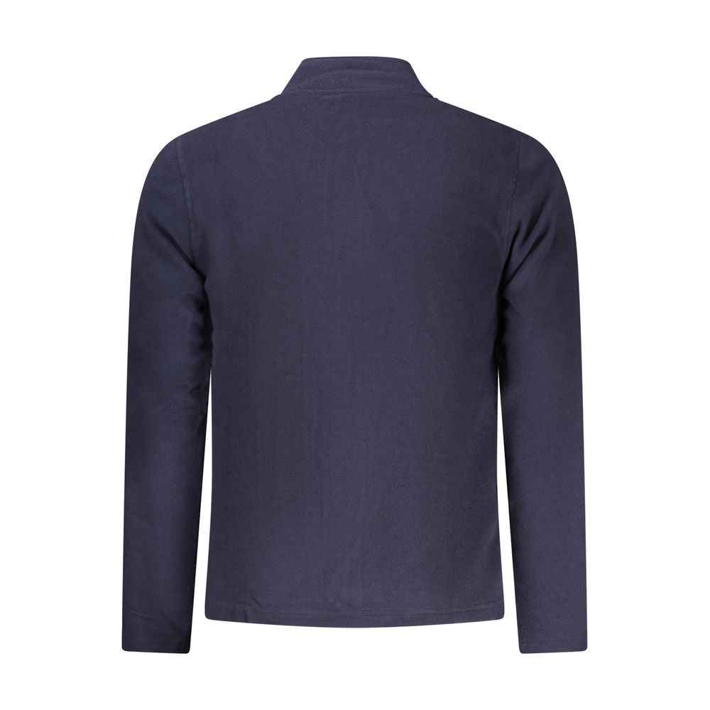 Blue Polyester Men Sweatshirt
