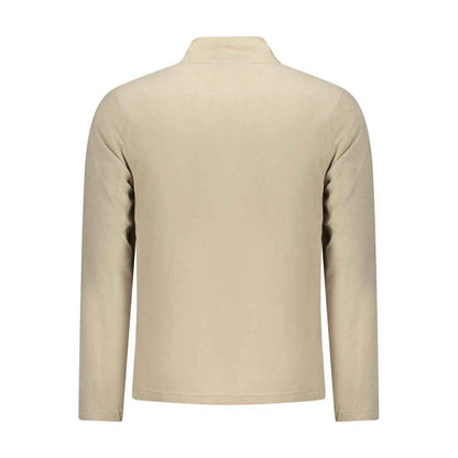Beige Polyester Mens Sweatshirt