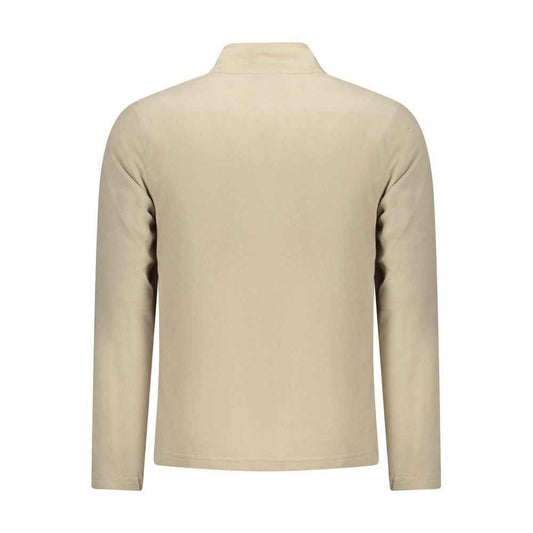 Beige Polyester Mens Sweatshirt