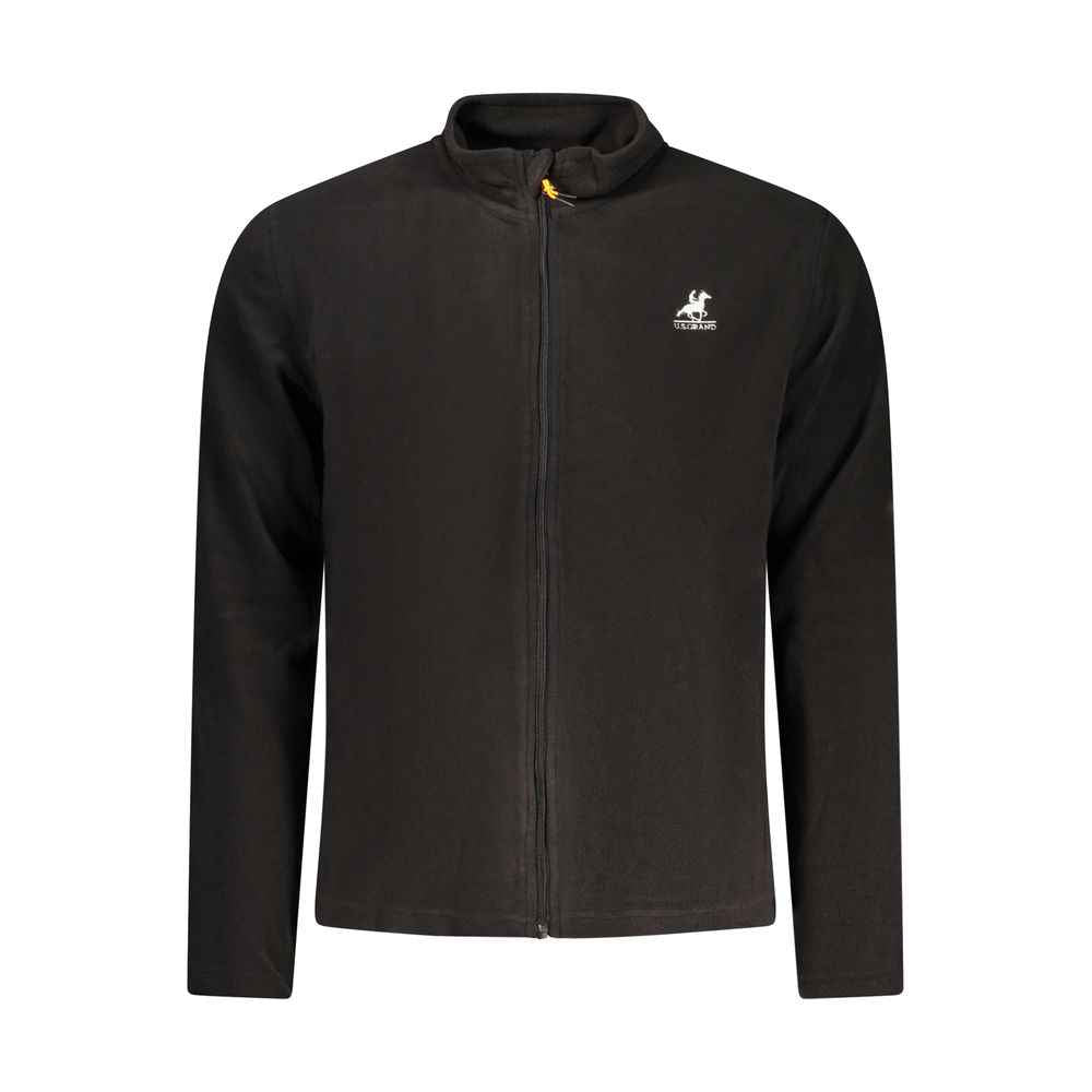 Black Polyester Men's Sweatshirt