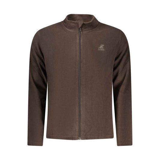 Marrone Polyester Men Sweatshirt