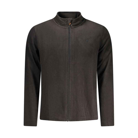Black Polyester Mens Sweatshirt