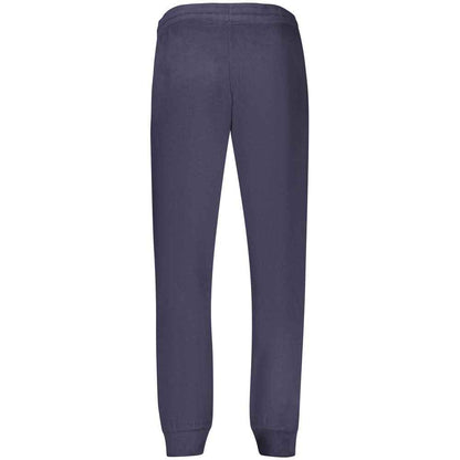 Blue Polyester Men's Sweatpants