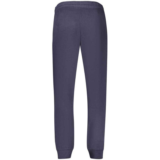 Blue Polyester Men's Sweatpants