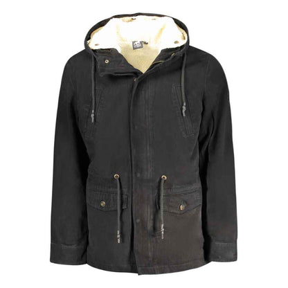 Nero Polyester Men's Parka Jacket