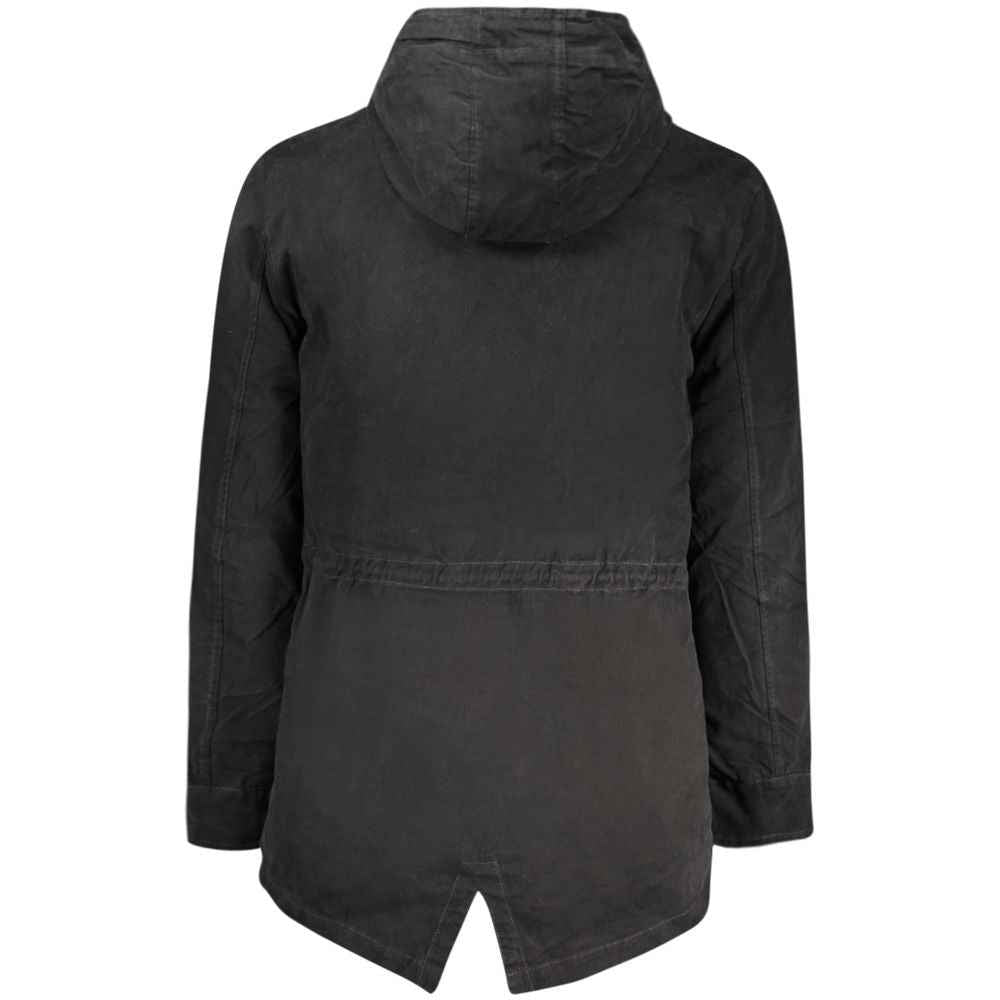 Nero Polyester Men's Parka Jacket