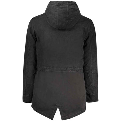 Nero Polyester Men's Parka Jacket