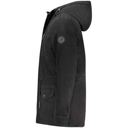 Nero Polyester Men's Parka Jacket