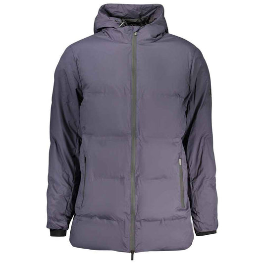 Blu Polyester Men's Jacket