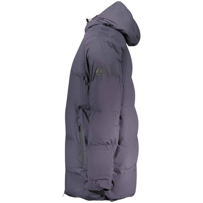 Blu Polyester Men's Jacket