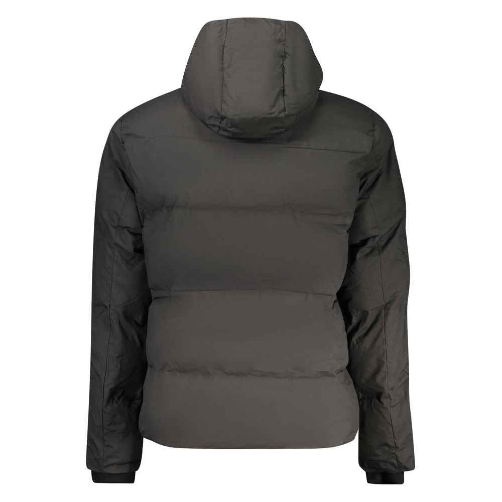 Black Polyester Men's Jacket