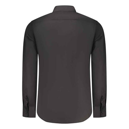 Black Cotton Mens Shirt