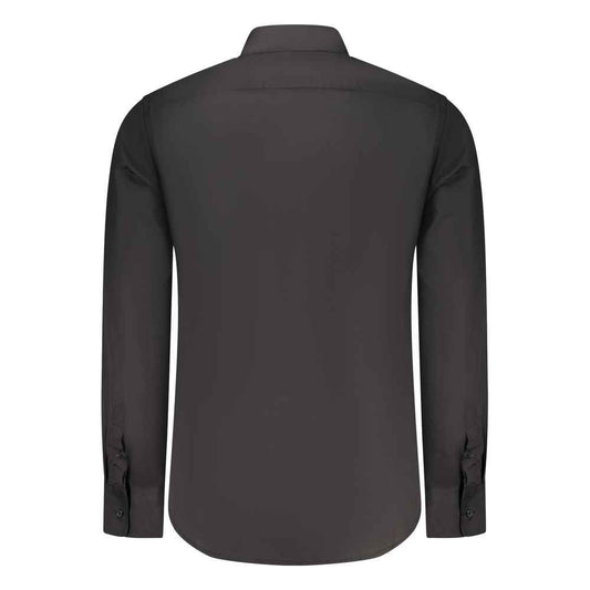 Black Cotton Mens Shirt