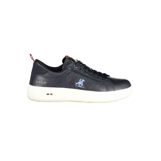 Blue Polyester Men Sneaker