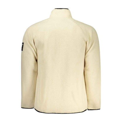 White Polyester Men Sweatshirt