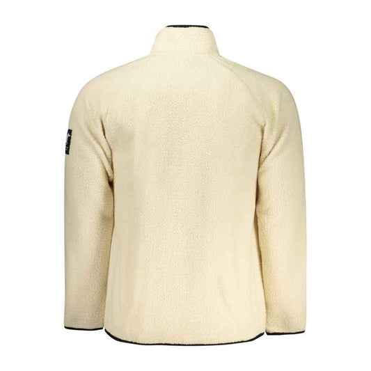 White Polyester Men Sweatshirt